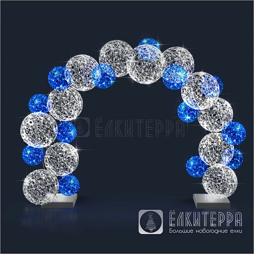 Световая арка Bubbles, ширина 5,5 м высота 3,65 м